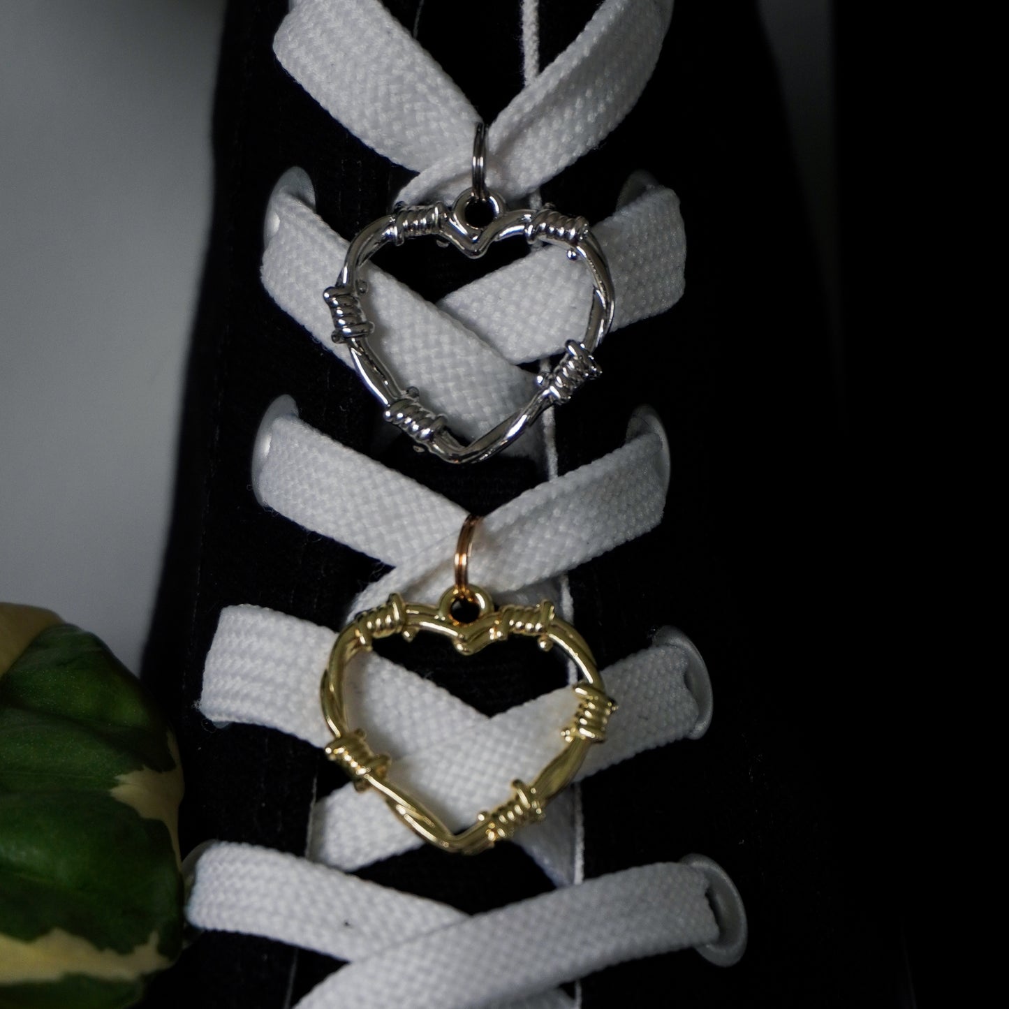 Bijou pour lacet - Coeur barbelé