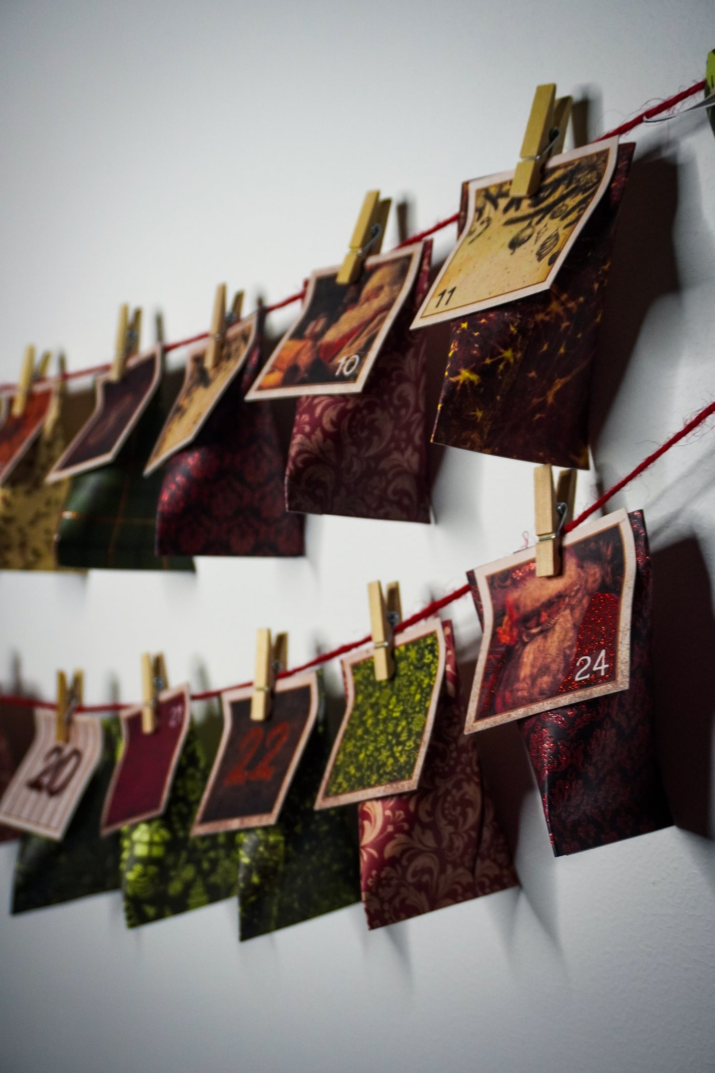 Calendrier de lâAvent - Bijoux et gourmandise Rouge et vert đ