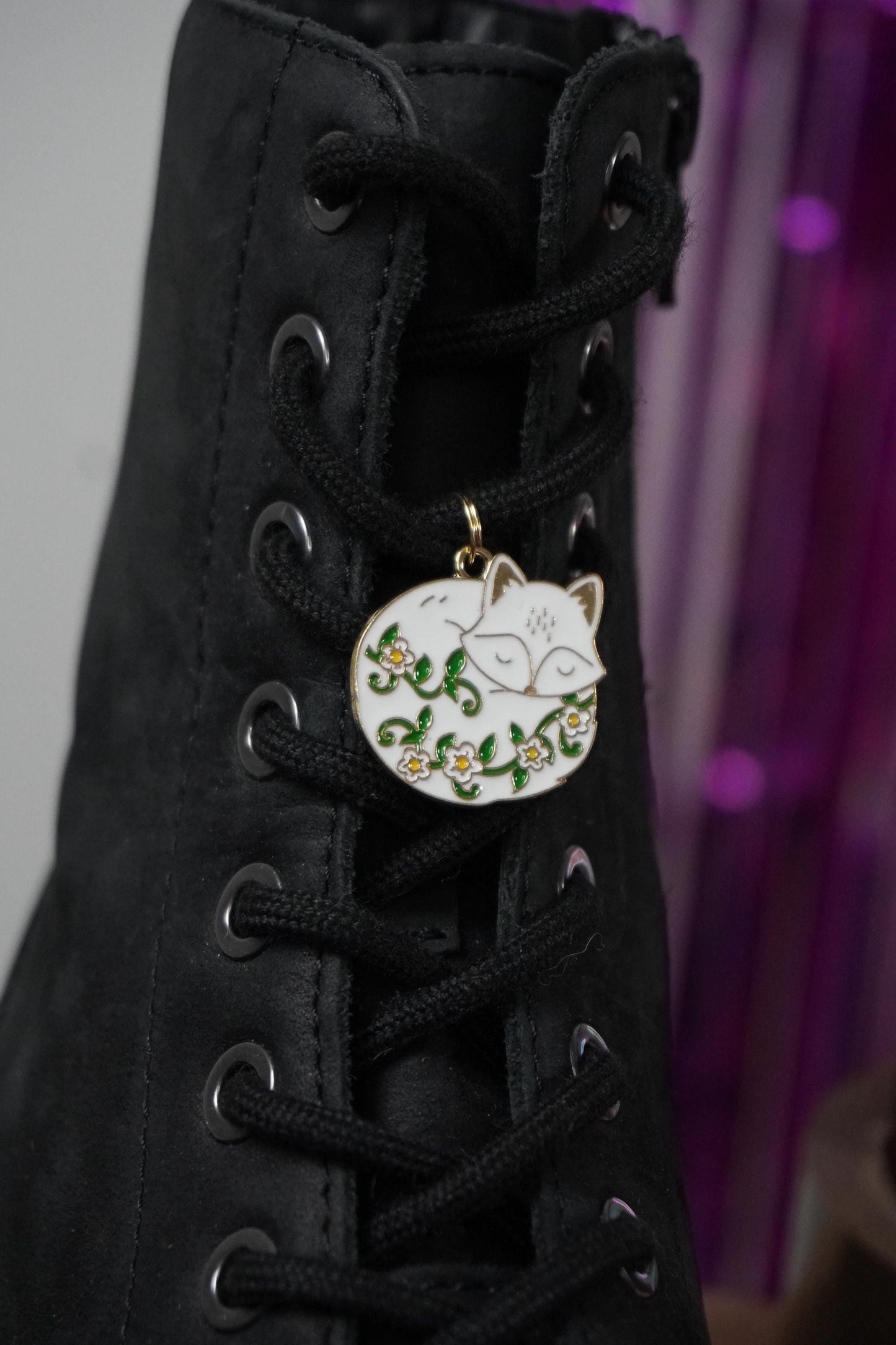 Bijoux pour chaussure renard couleur or - Shoes charm - boot charms (dr Martens style) accessoires de chaussures, bijoux 1460, doc tag