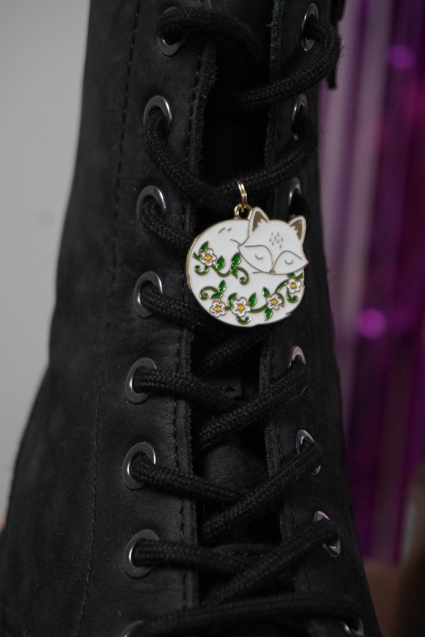 Bijoux pour chaussure renard couleur or - Shoes charm - boot charms (dr Martens style) accessoires de chaussures, bijoux 1460, doc tag