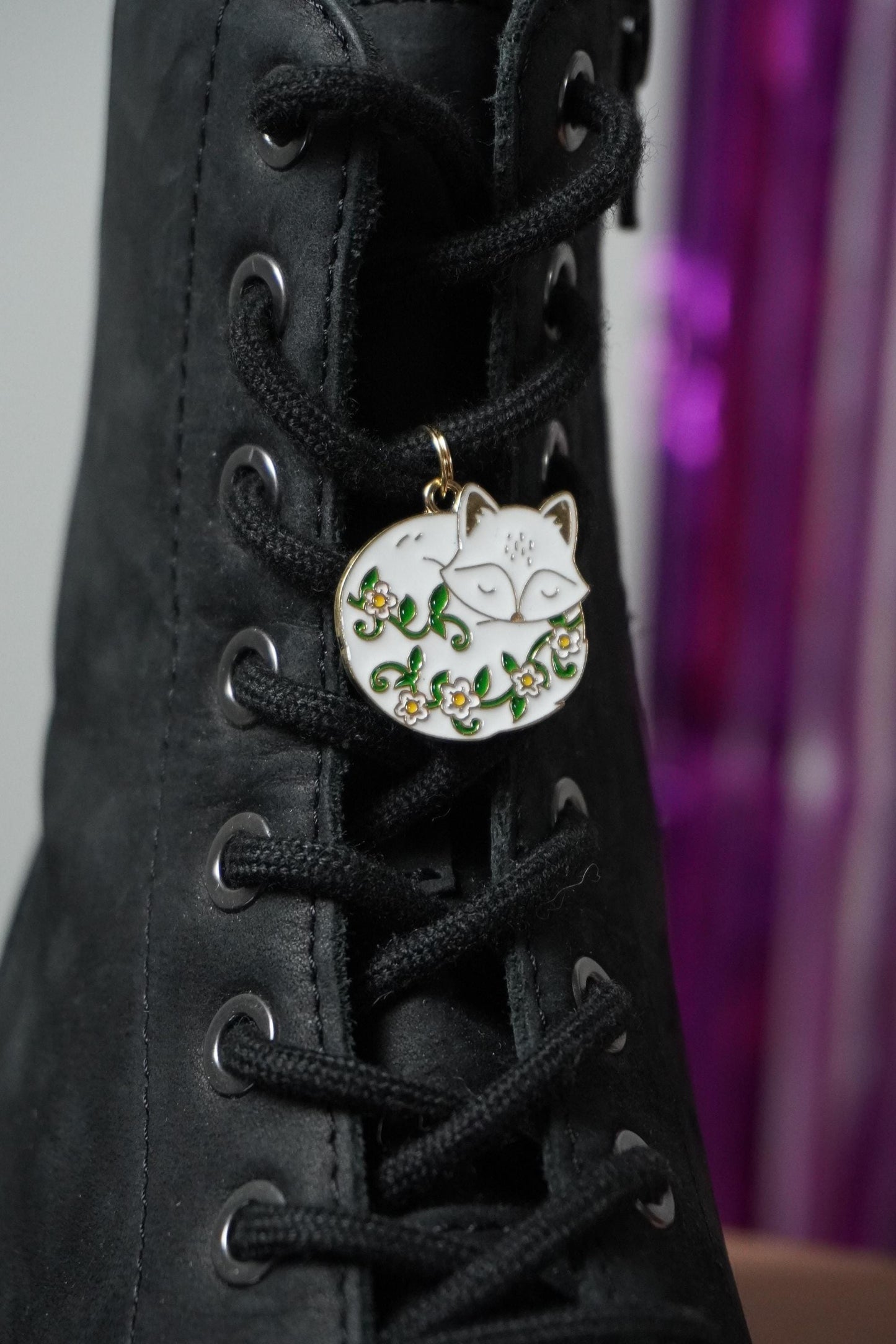 Bijoux pour chaussure renard couleur or - Shoes charm - boot charms (dr Martens style) accessoires de chaussures, bijoux 1460, doc tag