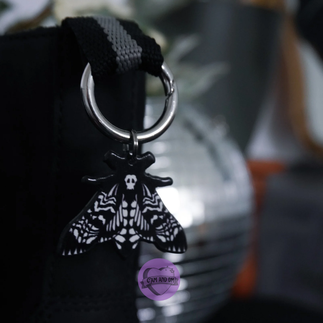 Charm à languette - Papillon noir