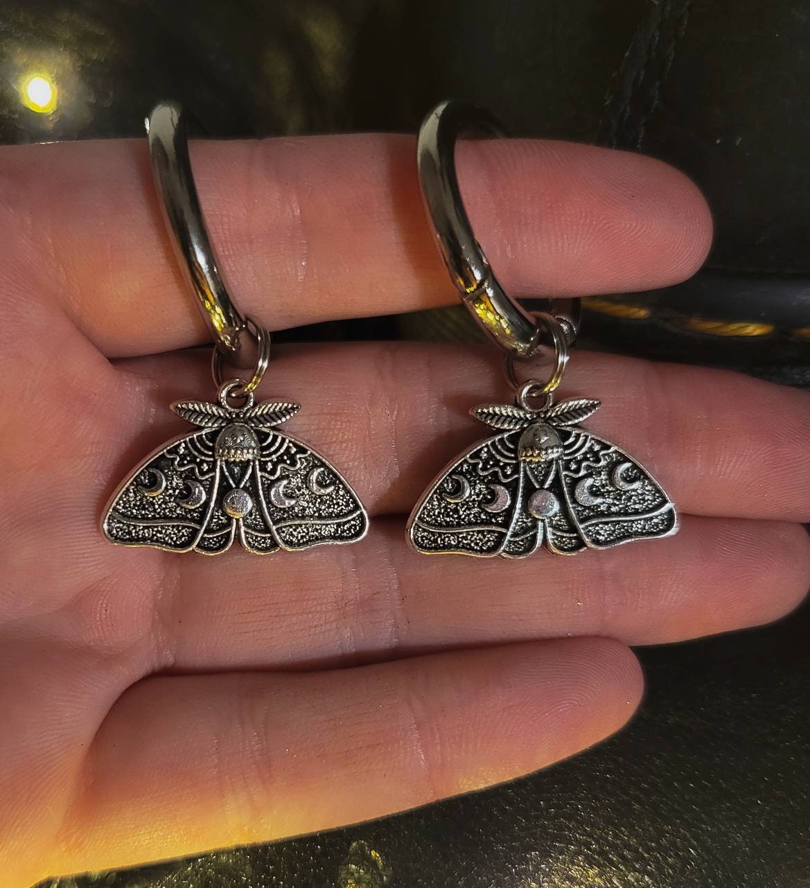 Charm Papillon lune - Shoes charm Shoes charm - boot charms (dr Martens style) grunge punk charms, shoe accessories, jewelry 1460,