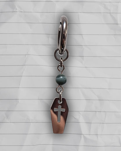 Mono boucle - Croix gris