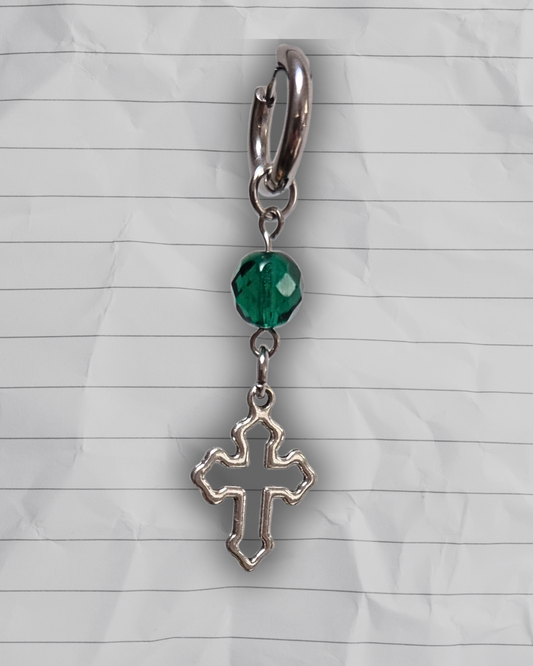 Mono boucle - Croix vert
