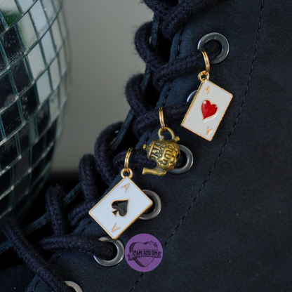 Lot de 3 charms à lacet alice thé