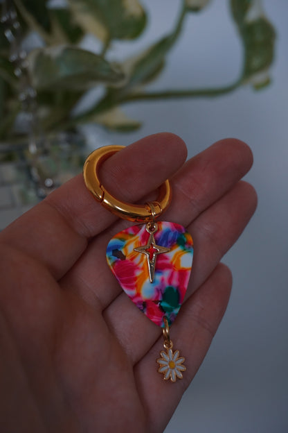 Charm à languette médiator multicolore ✨️