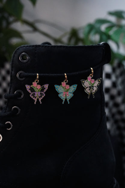 Bijou pour lacet - Papillon flower