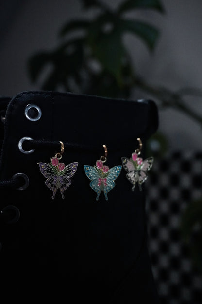 Bijou pour lacet - Papillon flower