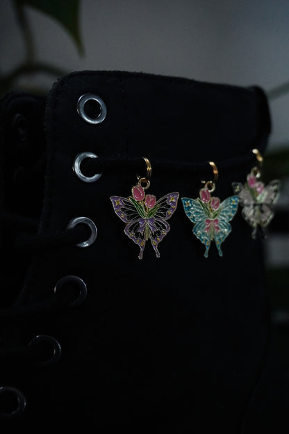 Bijou pour lacet - Papillon flower