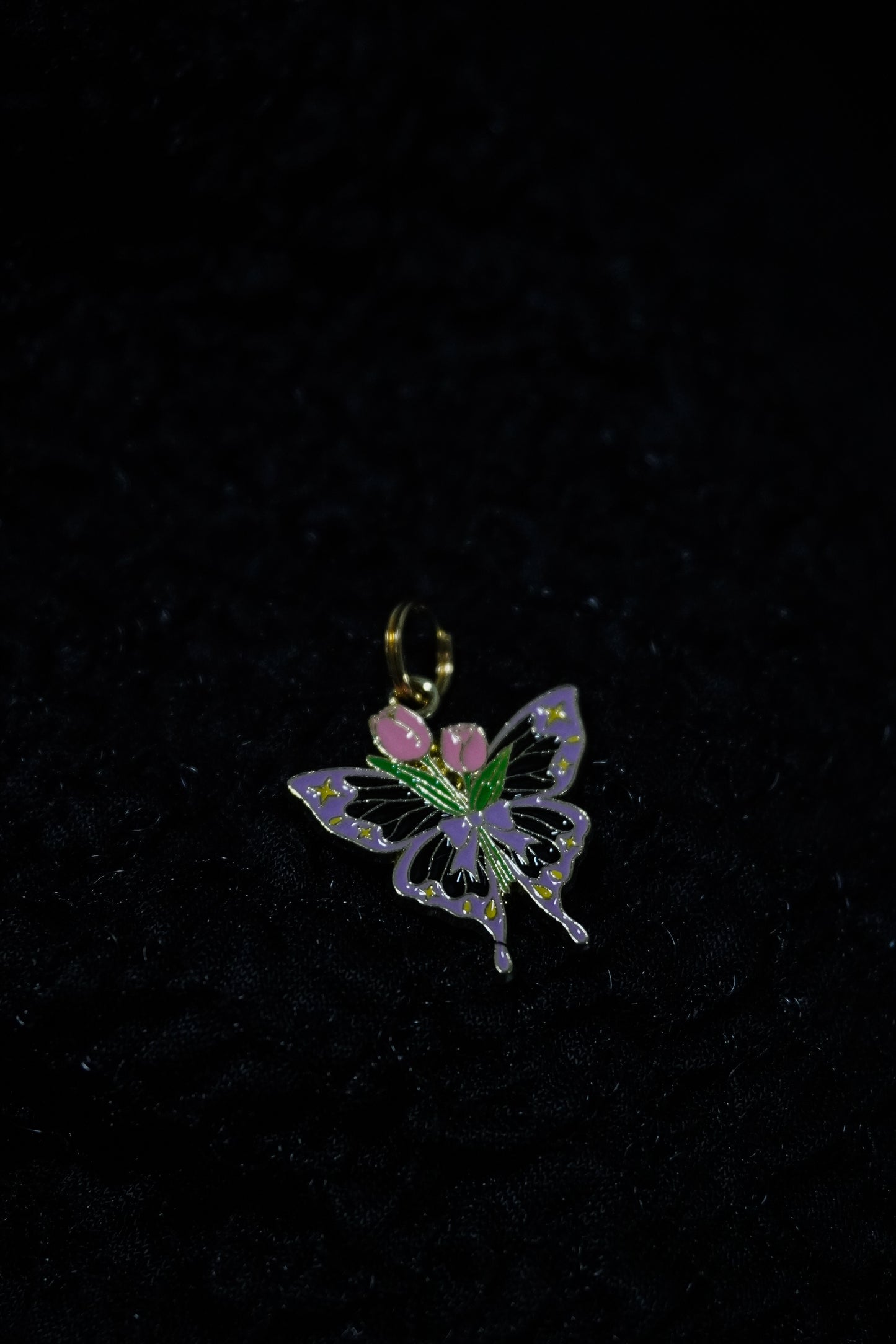 Bijou pour lacet - Papillon flower
