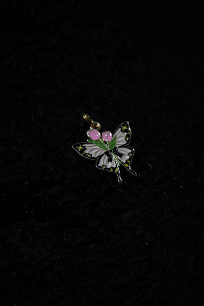 Bijou pour lacet - Papillon flower