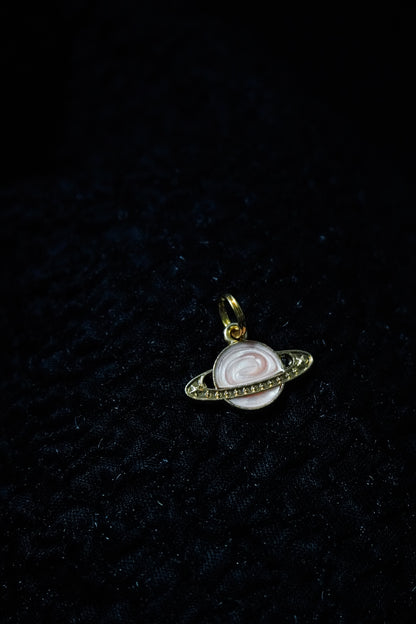 Bijou pour lacet - Planète rose