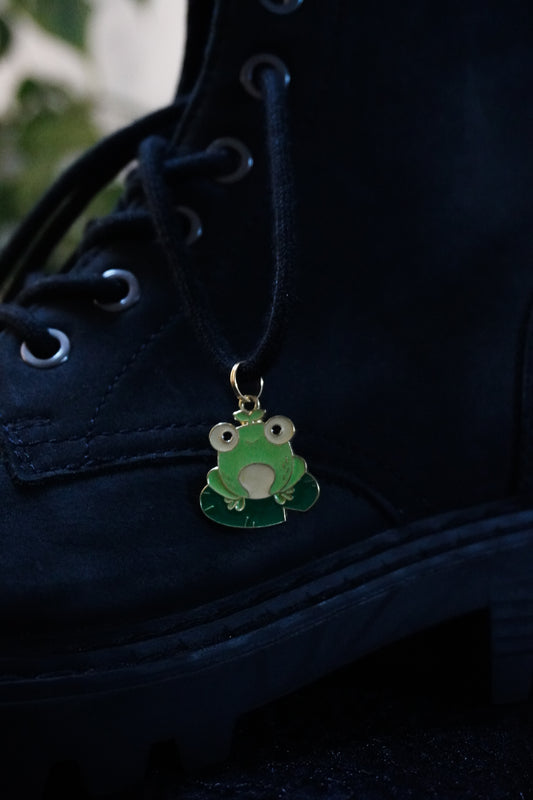 Bijou pour lacet - Grenouille