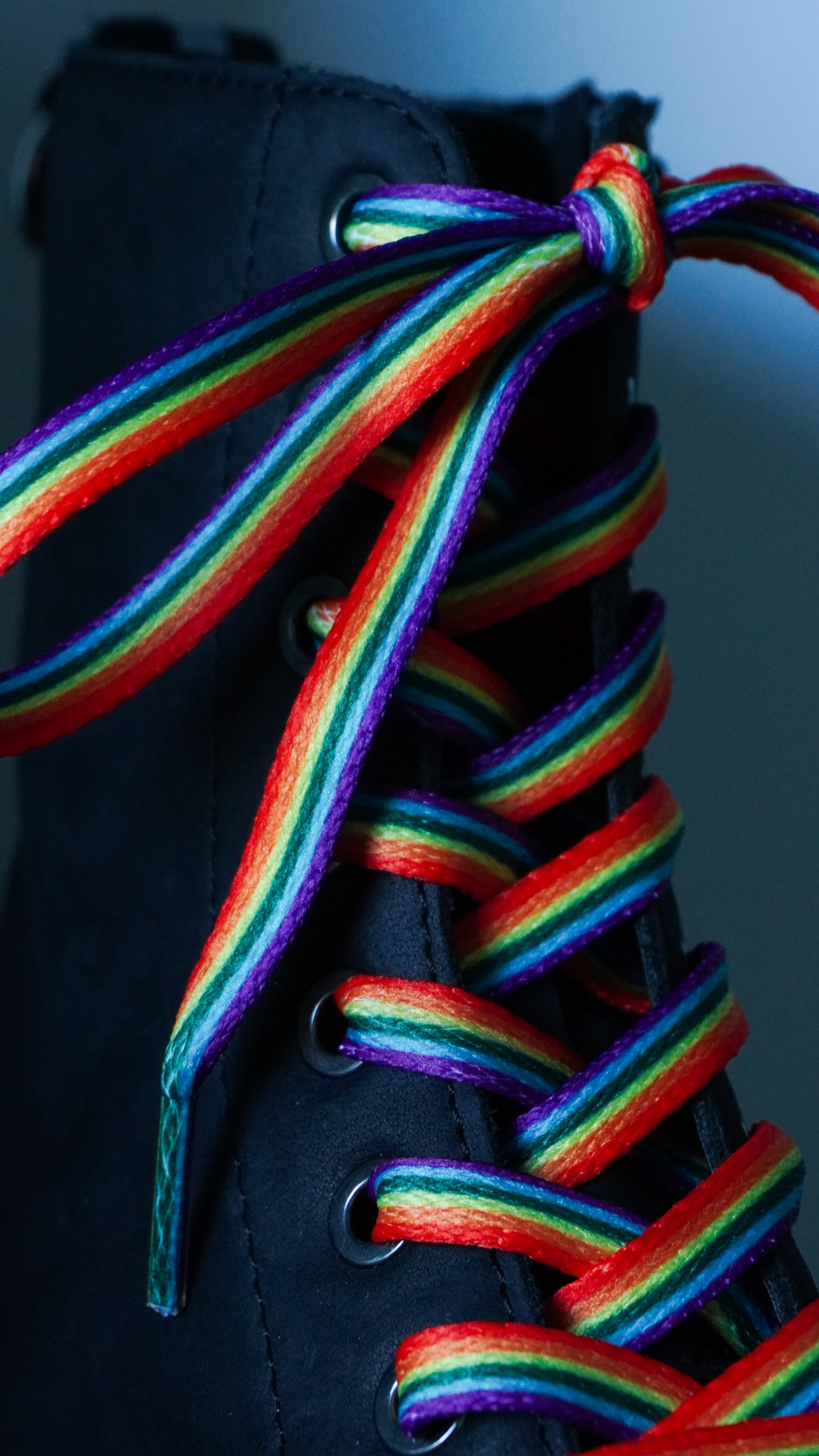 Rainbow lace doc martens online